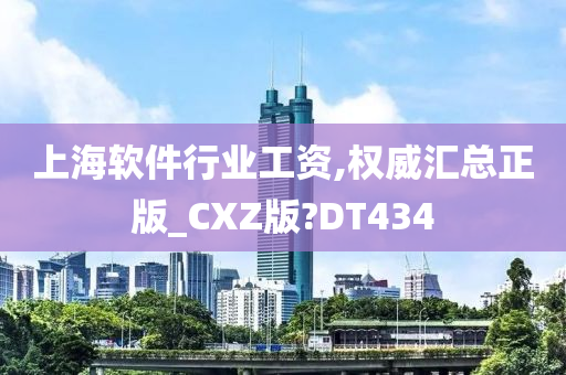 上海软件行业工资,权威汇总正版_CXZ版?DT434