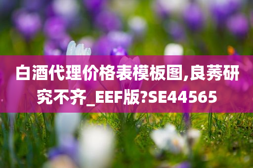 白酒代理价格表模板图,良莠研究不齐_EEF版?SE44565