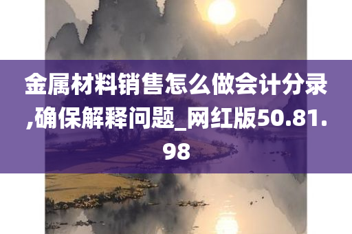 金属材料销售怎么做会计分录,确保解释问题_网红版50.81.98