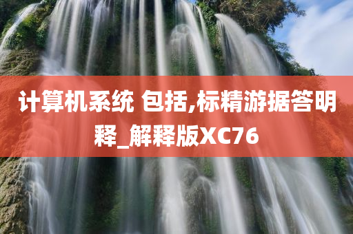 计算机系统 包括,标精游据答明释_解释版XC76