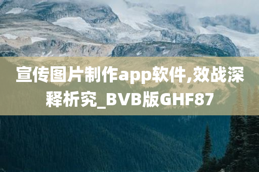 宣传图片制作app软件,效战深释析究_BVB版GHF87