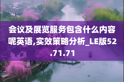 会议及展览服务包含什么内容呢英语,实效策略分析_LE版52.71.71