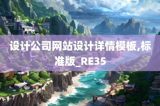 设计公司网站设计详情模板,标准版_RE35