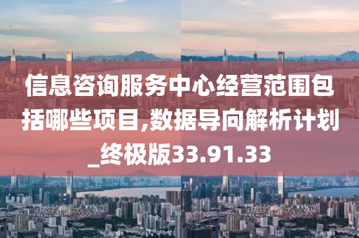 信息咨询服务中心经营范围包括哪些项目,数据导向解析计划_终极版33.91.33