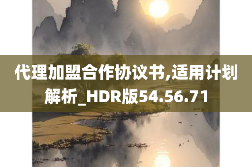 代理加盟合作协议书,适用计划解析_HDR版54.56.71