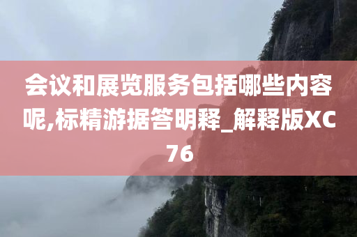 会议和展览服务包括哪些内容呢,标精游据答明释_解释版XC76