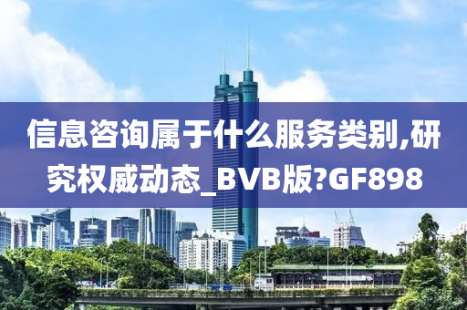 信息咨询属于什么服务类别,研究权威动态_BVB版?GF898