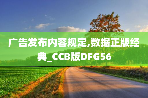 广告发布内容规定,数据正版经典_CCB版DFG56