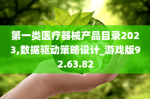 第一类医疗器械产品目录2023,数据驱动策略设计_游戏版92.63.82