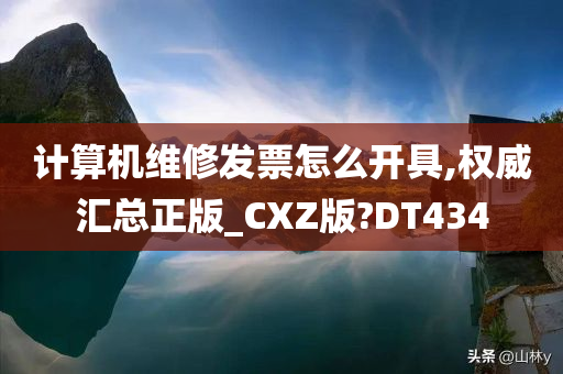 计算机维修发票怎么开具,权威汇总正版_CXZ版?DT434