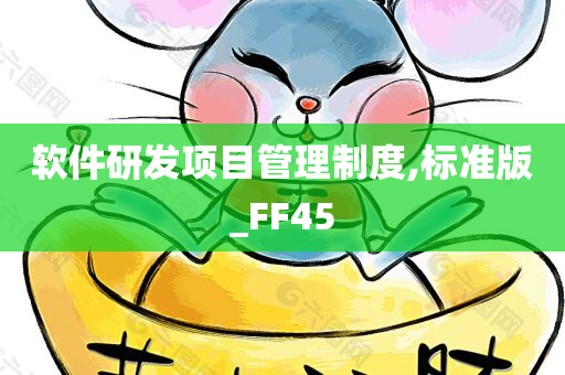 软件研发项目管理制度,标准版_FF45