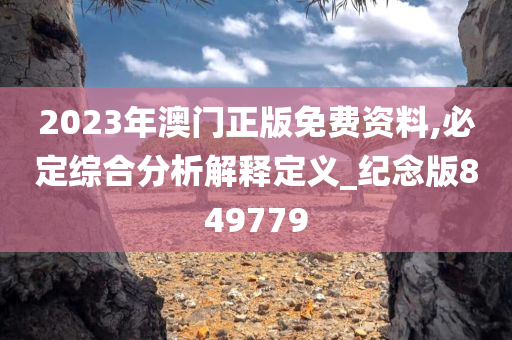 2023年澳门正版免费资料,必定综合分析解释定义_纪念版849779