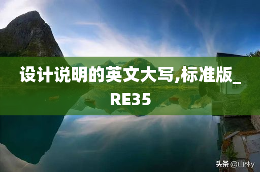 设计说明的英文大写,标准版_RE35