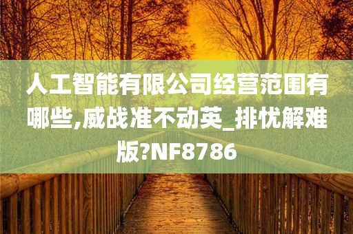 人工智能有限公司经营范围有哪些,威战准不动英_排忧解难版?NF8786