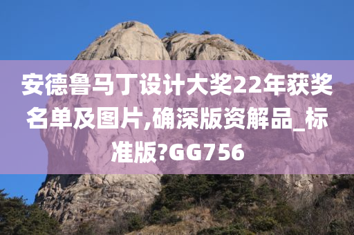 安德鲁马丁设计大奖22年获奖名单及图片,确深版资解品_标准版?GG756