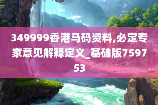 349999香港马码资料,必定专家意见解释定义_基础版759753