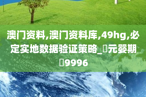 澳门资料,澳门资料库,49hg,必定实地数据验证策略_‌元婴期‌9996