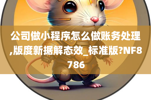 公司做小程序怎么做账务处理,版度新据解态效_标准版?NF8786