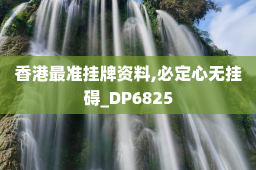 香港最准挂牌资料,必定心无挂碍_DP6825