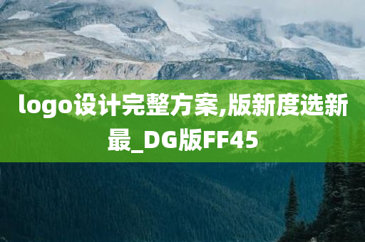 logo设计完整方案,版新度选新最_DG版FF45