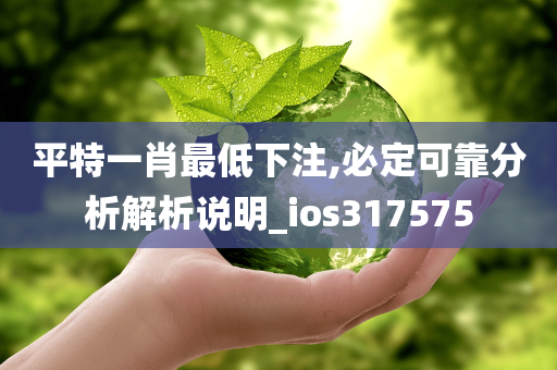 平特一肖最低下注,必定可靠分析解析说明_ios317575