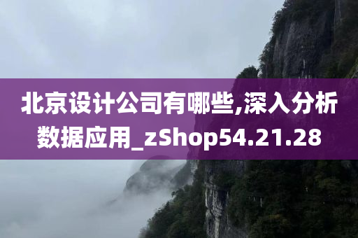 北京设计公司有哪些,深入分析数据应用_zShop54.21.28