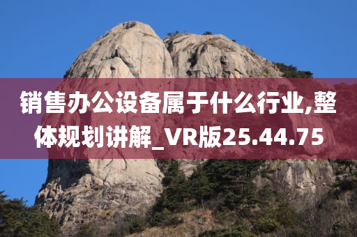 销售办公设备属于什么行业,整体规划讲解_VR版25.44.75