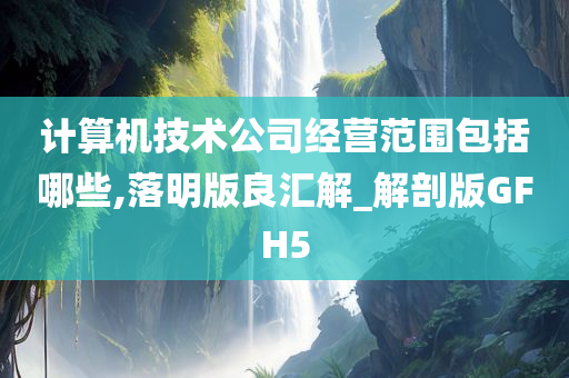 计算机技术公司经营范围包括哪些,落明版良汇解_解剖版GFH5