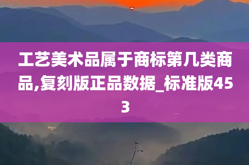 工艺美术品属于商标第几类商品,复刻版正品数据_标准版453