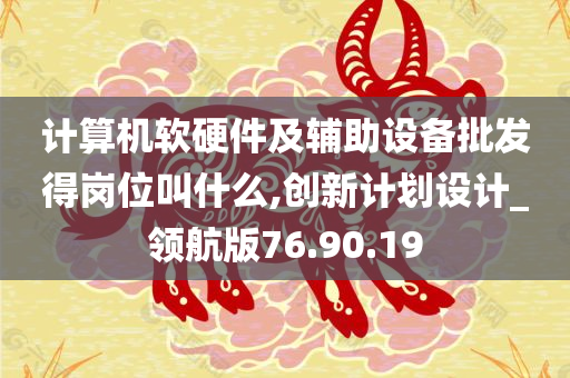 计算机软硬件及辅助设备批发得岗位叫什么,创新计划设计_领航版76.90.19