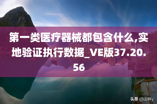 第一类医疗器械都包含什么,实地验证执行数据_VE版37.20.56