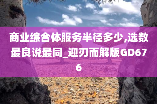 商业综合体服务半径多少,选数最良说最同_迎刃而解版GD676