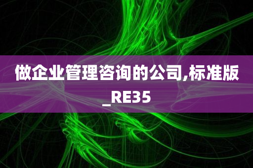 做企业管理咨询的公司,标准版_RE35