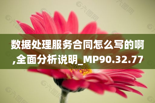 数据处理服务合同怎么写的啊,全面分析说明_MP90.32.77