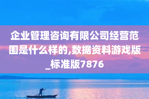 企业管理咨询有限公司经营范围是什么样的,数据资料游戏版_标准版7876