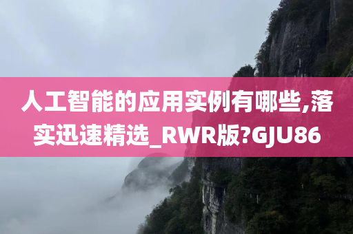 人工智能的应用实例有哪些,落实迅速精选_RWR版?GJU86