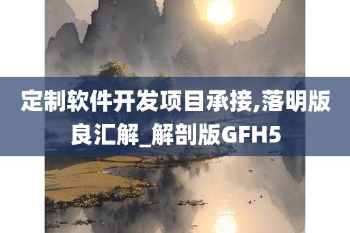 定制软件开发项目承接,落明版良汇解_解剖版GFH5