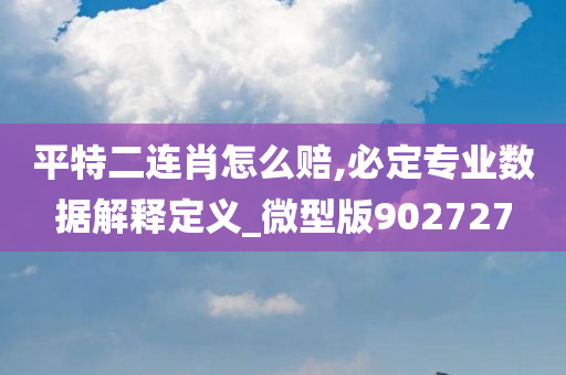 平特二连肖怎么赔,必定专业数据解释定义_微型版902727