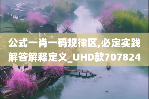 公式一肖一码规律区,必定实践解答解释定义_UHD款707824