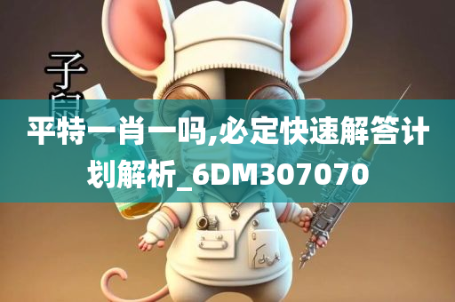 平特一肖一吗,必定快速解答计划解析_6DM307070