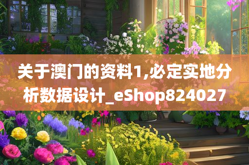 关于澳门的资料1,必定实地分析数据设计_eShop824027