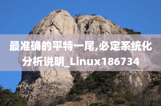 最准确的平特一尾,必定系统化分析说明_Linux186734