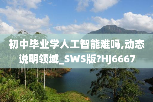 初中毕业学人工智能难吗,动态说明领域_SWS版?HJ6667