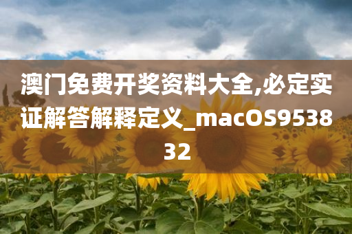 澳门免费开奖资料大全,必定实证解答解释定义_macOS953832