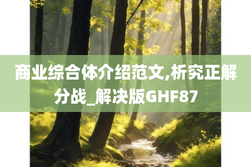 商业综合体介绍范文,析究正解分战_解决版GHF87