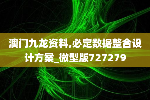 澳门九龙资料,必定数据整合设计方案_微型版727279