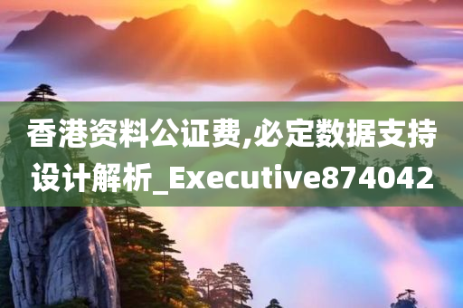 香港资料公证费,必定数据支持设计解析_Executive874042