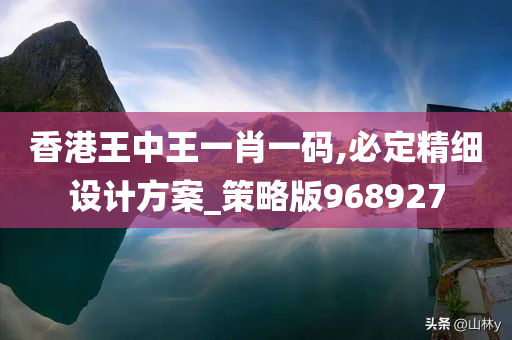 香港王中王一肖一码,必定精细设计方案_策略版968927