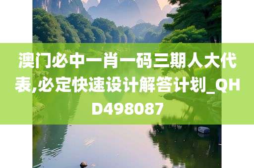 澳门必中一肖一码三期人大代表,必定快速设计解答计划_QHD498087