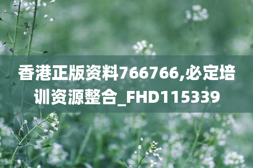 香港正版资料766766,必定培训资源整合_FHD115339